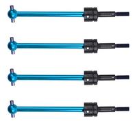 RC Piezas Coche Compatible con Tamiya para TT02B para TT-02B DT02 DT03 DF02 1/10 RC Coche Piezas Upgrade 4uds Juntas De Árbol De Transmisión CVD De Aluminio(Blue)