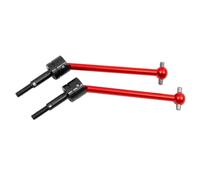 RC Piezas Coche Compatible con Tamiya para TT02B para TT-02B DT02 DT03 DF02 1/10 RC Piezas De Actualización Coche 2 Metal para Eje Transmisión CVD 64 Mm Rojo