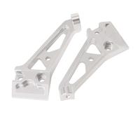 RC Piezas Coche Compatible con Tamiya The Bigwig 2017 1/10 RC, Piezas De Mejora De Camión, Accesorios, Amortiguador De Torre De Choque Frontal De Aluminio(Silver)