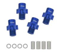 RC Piezas Coche Compatible con Traxxas JATO 4X4 para VXL 9086 1/8 RC, Piezas De Actualización Coche, Aleación Aluminio 7075, Cubos Rueda 17mm + Ensanchamiento 5mm(Blue)