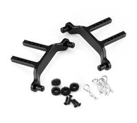 RC Piezas Coche Compatible con Traxxas para Latrax para Desert para Prerunner 1/18 RC Piezas De Actualización Coche Soportes Poste Carrocería Delantero Y Trasero Aluminio Columna Carcasa(Black)