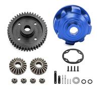 RC Piezas Coche Compatible con TRAXXAS para MAXX para Slash 8980 1/10 1/8 RC Coche Piezas Upgrade Conjunto Diferencial Medio Metal(Blue)