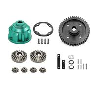 RC Piezas Coche Compatible con TRAXXAS para MAXX para Slash para 8980 1/8 1/10 RC Piezas De Mejora Coche Kit Diferencial Central Completo Metal(Green)