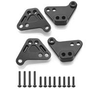 RC Piezas Coche Compatible con Traxxas para MAXX V2 89086 4 para WideMaxx 1/10 RC Piezas De Coche Metal Aumentar Amortiguador Trasero Delantero Soporte Montaje Inferior