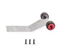 RC Piezas Coche Compatible con TRAXXAS para Mini para Maxx Coche Radiocontrol Piezas Actualización Metal Barra Wheelie(Red)