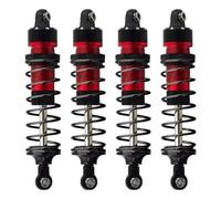RC Piezas Coche Compatible con Traxxas para Mini para Maxx para XRT RC Piezas De Mejora De Coche Delantero Trasero para Amortiguadores Universales Aleación De Aluminio(Red)
