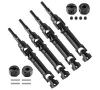 RC Piezas Coche Compatible con Traxxas para Mini para Maxx X 1/10 RC Piezas De Coche Aleación Acero CVD para Acopladores Ejes Transmisión Delanteros Traseros Universales Parte No W277(Black)