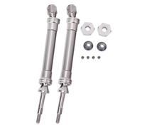 RC Piezas Coche Compatible con Traxxas para Slash 1/10 RC Coche Piezas Upgrade Juego Eje Transmisión Trasero Metal CVD NSV775(Silver)