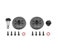 RC Piezas Coche Compatible con TRAXXAS para Slash 4X4 1/10 RC Piezas De Mejora Coche Caja Cambios Delantera Trasera Metal Engranajes Diferenciales Diagonales