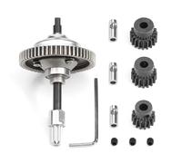 RC Piezas Coche Compatible con Traxxas para Slash 4x4 para Stampede para Rustler 1/10 RC Piezas De Coche Kit Diferencial Central Completo Metal Engranaje Piñón