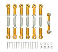 RC Piezas Coche Compatible con Traxxas para Slash 4X4 para VXL 2WD para Rustler para Stampede para Hoss 1/10 RC Piezas De Coche Tensores Camber Link Rod Linkage(Yellow)
