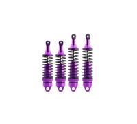 RC Piezas Coche Compatible con Traxxas para Slash 4X4 para VXL 2WD para Stampede E 1/10 RC Piezas De Mejora Coche Amortiguadores Traseros Delanteros Metal Completo(Purple)