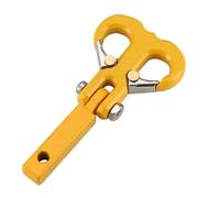 RC Piezas Coche Compatible con Traxxas para TRX-4 para Axial para SCX10 para RGT para Yikong 1/10 Coche Radiocontrol Piezas Remolque Delantero Trasero Parachoques Cabrestante(Yellow)