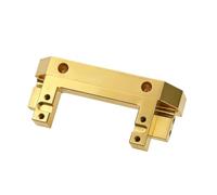 RC Piezas Coche Compatible con Traxxas para TRX-4 para TRX4 1/10 RC Piezas De Actualización Coche Parachoques Delantero Metal Latón Soporte Servo Resistente(Yellow)