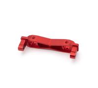 RC Piezas Coche Compatible con Traxxas para TRX4 1/10 RC Crawler Piezas Upgrade para Carrera Soporte Parachoques Delantero Aluminio(Red)