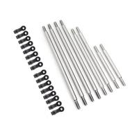 RC Piezas Coche Compatible con Traxxas para TRX4 para Defender para Bronco 1/10 RC Piezas De Coche Enlaces De Suspensión De Acero Varillaje 8 Uds Distancia Entre Ejes De 324mm