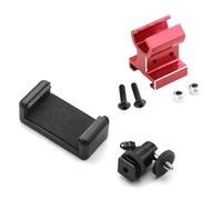 RC Piezas Coche Compatible con Traxxas para TRX4 para TRX6 para E-Revo para Slash para Rustler para E-Maxx RC Piezas De Actualización Coche Soporte Montaje para Teléfono TQi Metal(Red)