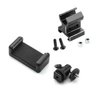 RC Piezas Coche Compatible con Traxxas para TRX4 para TRX6 para E-Revo para Slash para Rustler para E-Maxx RC Piezas De Actualización Coche Soporte Montaje para Teléfono TQi Metal(Black)