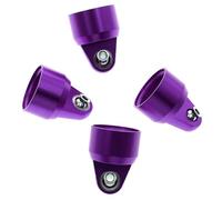 RC Piezas Coche Compatible con TRAXXAS para X-MAXX 1/5 RC Coche Piezas Upgrade Tapa Tapón Amortiguador Metal 4pcs(Purple)