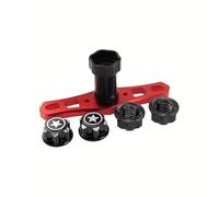 RC Piezas Coche Compatible con Traxxas para X-Maxx para E-Revo para E-Maxx para Summit 1/8 RC Coche Piezas Upgrade 1 Unidad Juego Adaptadors Tuercas Hexagonales Rueda 17 Mm Aluminio(Black)