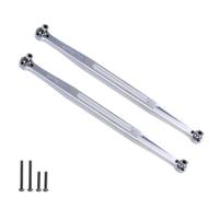 RC Piezas Coche Compatible con TRAXXAS X para MAXX para WideMaxx 8S 1/5 para XRT 1/6 RC Piezas De Coche Eslabones Punta Metal Varilla Enlace 202 5mm 7897 2 Uds(Silver)
