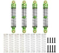 RC Piezas Coche Compatible con TRX4M 1/18 RC Coche Piezas Upgrade Amortiguadores Aceite Aluminio Ajustables Delantero Trasero 59mm(Green)