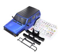 RC Piezas Coche Compatible con TRX4M para Bronco para Defender 1/18 RC Coche Piezas Kit Carrocería Hardtop Distancia Entre Ejes 6,10 Pulgadas con Parachoques Delantero Y Trasero(Blue)