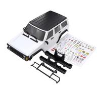 RC Piezas Coche Compatible con TRX4M para Bronco para Defender 1/18 RC Coche Piezas Kit Carrocería Hardtop Distancia Entre Ejes 6,10 Pulgadas con Parachoques Delantero Y Trasero(Black)