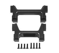 RC Piezas Coche Compatible con TRX4M para Defender para Bronco 1/18 Coches Trepadores De Control Remoto Piezas Mejora para Chasis Aleación Aluminio Montaje Parachoques Trasero Delantero(Black)