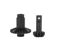 RC Piezas Coche Compatible con TRX4M para Defender Y Bronco 1/18 RC Crawler. Piezas De Mejora. Juego De Engranajes De Eje Metálico Delantero Y Trasero De 12T Y 24T.