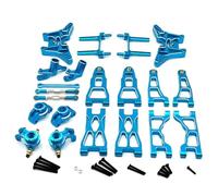 RC Piezas Coche Compatible con UD1201 UD1202 Pro 1/12 RC Coche Piezas Upgrade Kit Copa Dirección Metal Brazo Suspensión Delantero Trasero Torre Amortiguador(Blue)