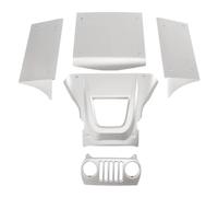 RC Piezas Coche Compatible con Vanquish H10 Optic Sparco Yokohama RTR 1/10 RC Crawler, Piezas De Mejora, Kit De Panel De Placa De Cuerpo De Jaula Enrollable De Aluminio(Silver)