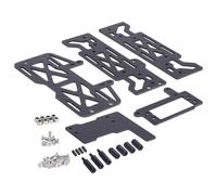 RC Piezas Coche Compatible con Vanquish para Phoenix para LCG 1/10 RC Coche Piezas Upgrade - Bandeja para Batería Ultraligera con Diseño De Fibra De Carbono