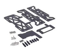 RC Piezas Coche Compatible con Vanquish para Phoenix Ultra Pro Fordyce 1/10 Piezas Upgrade Crawler RC Patrón Fibra Carbono Soporte Batería Bandeja Soporte ESC