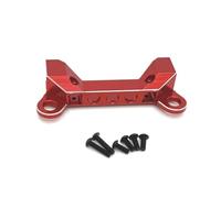 RC Piezas Coche Compatible con Wltoys 104006 104010 104020 104026 1/10 RC Piezas De Actualización Coche Accesorios Soporte Montaje Parachoques Delantero Metal(Red)