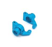 RC Piezas Coche Compatible con Wltoys 124018 124019 144001 144010 144002 124017 124007 RC Coche Piezas Upgrade Cúpula Dirección Trasera Metal(Blue)