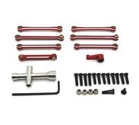 RC Piezas Coche Compatible con Wltoys 144001 144010 124007 124008 124016 124017 124018 124019 RC Piezas De Coche Varilla Amarre Metal Enlace Brazo Servo