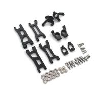 RC Piezas Coche Compatible con Wltoys 244016 para LOSI Micro-B 1/24 RC Piezas De Coche Metal para Brazo Oscilante C para Asiento Taza Dirección Rueda Trasera Juego 5(Black)