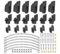 RC Piezas Coche Compatible con WPL B1 B14 B16 B24 C14 C24 1/16 RC Piezas De Mejora Coche Duro para Hoja para Kit Barra Acero Suspensión Resorte(Black)