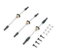 RC Piezas Coche Compatible con WPL C14 C24 C34 B14 B24 B16 D12 1/16 RC Coche Piezas Upgrade Diferencial Metal Eje Delantero Medio Trasero Engranaje Acero Eje Transmisión