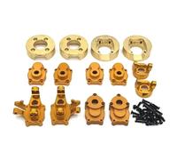 RC Piezas Coche Compatible con Yucatan YK4083 CR1.8 1/8 RC Coche Piezas Upgrade Alojamiento Engranajes Eje Portal Metal(Orange)