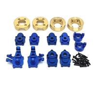 RC Piezas Coche Compatible con Yucatan YK4083 CR1.8 1/8 RC Coche Piezas Upgrade Alojamiento Engranajes Eje Portal Metal(Blue)