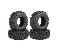 RC Piezas Compatible con TRX4M para SCX24 para FCX24 1/18 1/24 Piezas Coche RC Crawler Neumáticos Goma 1 Pulgada 50X20Mm Ruedas Latón con Beadlock 1 Pulgada Hexágono Interior 7Mm