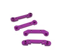 RC Piezas Compatible con WLtoys 144010 144001 144002 124016 124017 124019 RC Piezas De Mejora Coche Parte Delantera Y Trasera Metal para Soportes Brazo Oscilante(Purple)