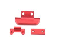 RC Piezas Compatible con Wltoys 144010 144001 144002 124017 124019 1/14 1/12 RC Coche Mejora Accesorios Metal Delantero Parachoques(Red)