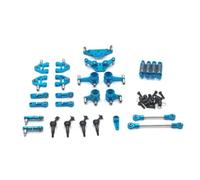 RC Piezas Compatible con Wltoys 284131 K969 K979 K989 K999 1/28 Piezas De Actualización Coche RC para Brazo Oscilante, Varillaje Copa Dirección, Soporte Amortiguador(Blue)