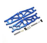 RC Piezas Compatible con ZD DBX10 1/10 Control Remoto Coche Mejora Accesorios Metálico Delantero Y Trasero para Brazos Balancín(Blue)
