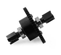 RC Piezas Para Arrma 1/8 6S Para Kraton Para Typhon Para Outcast Para Talion 52T Modelos Ensamblaje Diferencial Central Pieza Acero Al Carbono Medio(Black,B)