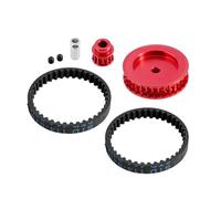 RC Piezas Para TRAXXAS Para TRX-4 Para TRX6 1/10 Correa Transmisión Caja Ondas Conjunto Engranajes Para Accesorios Actualización Coche Escalada(Red)