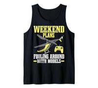 RC Pilot Planes de Fin de Semana Helicóptero RC Camiseta sin Mangas